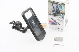 Тримач-чохол телефону 175х82мм на кермо, сенсорна плівка, регульований кут налаштування 360&deg;, внутрішня магнітна фіксація