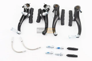 Гальмо V-brake 110мм (2 колеса), алюмінієве, чорне MV993DG