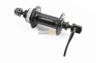 Втулка передняя MTB алюминиевая 14Gx36H, Disk-brake Center Lock, крепл. эксцентрик, чёрная HB-TX505