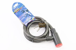 Замок протиугінний тросовий 1000х15мм під ключ, TY403