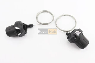 Перемикачі (грипшифт) 3x7 швидкості, чорні SL-RV300