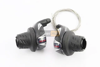 Переключатели (грипшифт) 3x7 скоростей, чёрные SL-RS 36