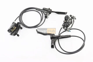 Тормоз Disk-brake гидравлический передний 800мм (F180мм)+задний 1400мм (F180/R160мм), чёрный BR-MT200