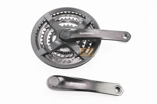 Шатуни "квадрат" 170мм, 48.38.28T MTB, алюмінієві, чорні FC-TY501