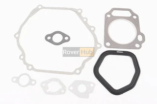 Прокладки двигуна 177F-77mm, к-кт 7 деталей, (пароніт, гума)