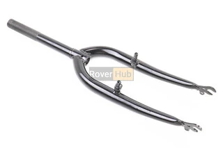 Вилка 20" з різьбою 1" (25,4мм), шток 200мм, V-brake, чорна