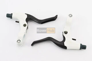 Гальмівні ручки, алюмінієві, біло-чорні BL-228