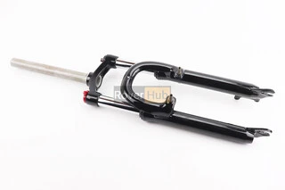 Вилка 24" амортизаційна, без різьби 1-1/8" (28,6мм), шток 260мм, з ходом 70мм, V/Disk-brake, Lockout, чорна LJ-536M