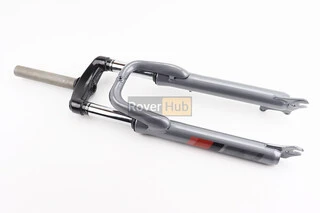 Вилка 26 "амортизаційна, без різьби 1-1/8" (28,6мм), шток 170мм, з ходом 60мм, Disk-brake, сіра LJ-641