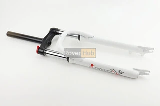 Вилка 26 "амортизаційна, без різьби 1-1/8" (28,6мм), шток 200мм, з ходом 80мм, Disk-brake, M Lockout, біла FRK-26