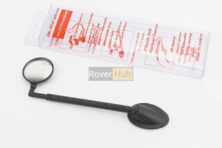 Дзеркало кругле, регульоване, телескопічне, кріплення на липучці до шолома велосипеда, чорне SBM-2270