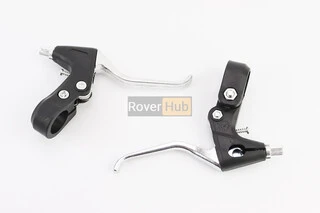 Тормозные ручки, пластмассово-алюминиевые, чёрно-серые JY-B20