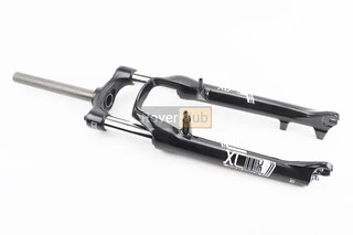 Вилка 26" амортизаційна, без різьби 1-1/8" (28,6мм), шток 240мм, з ходом 100мм, V/Disk-brake, Preload, алюмінієва, чорна XCM 30