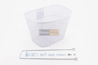 Корзина багажная передняя 26", белая TH-166 (возможны царапины, сколы, дефекты покраски)