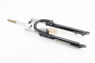 Вилка 26" амортизационная, с резьбой 1" (25,4мм), шток 200мм, с ходом 50мм, V/Disk-brake, чёрная "ZOOM"