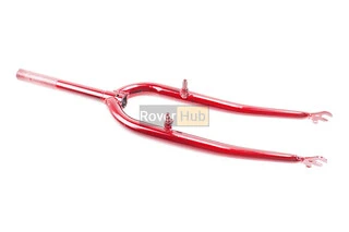 Вилка 26" з різьбою 1" (25,4мм), шток 200мм, V-brake, червона