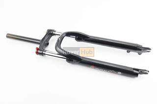 Вилка 27,5" амортизаційна, без різьби 1-1/8" (28,6мм), шток 200мм, з ходом 80мм, Disk-brake, M Lockout, чорна FRK-27