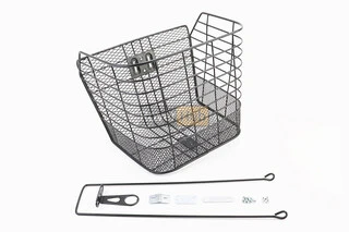 Корзина багажная передняя 28", чёрная JL-CK055 (возможны царапины, сколы, дефекты покраски)