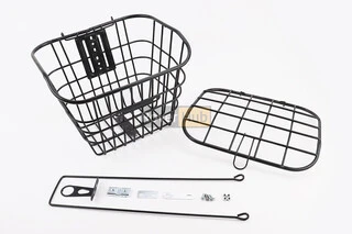 Кошик багажний передній 28" з кришкою, чорний YZ-061 (можливі подряпини, сколи, дефекти фарбування)