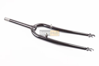 Вилка 28" з різьбою 1" (28,6мм), шток 240мм, V-brake, чорна