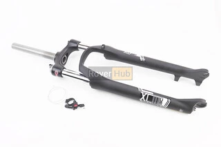 Вилка 29" амортизаційна, без різьби 1-1/8" (28,6мм), шток 215мм, з ходом 100мм, Disk-brake, пружинно-оливна, виносний Lockout,