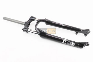 Вилка 29" амортизаційна, без різьби 1-1/8" (28,6мм), шток 240мм, з ходом 100мм, Disk-brake, Preload, алюмінієва, чорна XCM 30