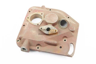Крышка блока двигателя правая (со стороны заводного рычага), короткая, 7отв., чугун R175A/R180NM, НЕ ЗАГЛУШЕН МАСЛЯНЫЙ КАНАЛ,