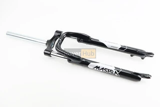 Вилка 29" амортизаційна, без різьби 1-1/8" (28,6мм), шток 255мм, з ходом 75мм, Disk-brake, Preload, чорна CH-386