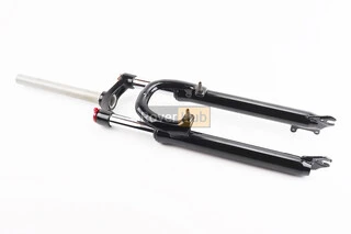 Вилка 29" амортизационная, без резьбы 1-1/8" (28,6мм), шток 260мм, с ходом 75мм, V/Disk-brake, M Lockout, чёрная LJ-536