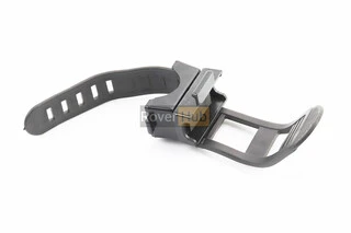 Кріплення ліхтаря на кермо велосипеда, регульоване, пластмасово-гумове, чорне