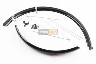 Крила пластмасові 26" MTB довгі, чорні