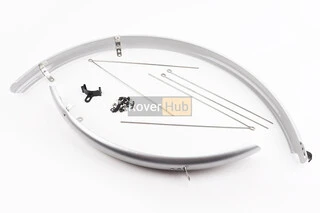 Крила пластмасові 28" сріблясті