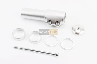 Удлинитель штока вилки 1 1/8&rdquo; (28.6 мм)х117мм, алюминиевый, серый HR-117