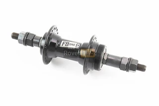 Втулка задня MTB алюмінієва 14Gx36H під вільнобіг, V-brake, 2 пром-підшипники 6200 2RS, кріпл. гайка, чорна FB-A201B