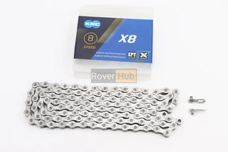 Цепь приводная 1/2х3/32х116L 6/7/8 скоростей, серебристая X8 EPT