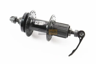 Втулка задня MTB алюмінієва 14Gx36H під касету 8-11зв, Disk-brake, 2 пром-підшипники 6200 2RS, кріпл. ексцентрик, чорна FB-A282В