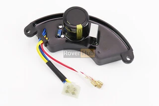 Реле напруги AVR однофазне 6-9кВт (корпус - сегмент, пластик, контакти - 2 "мама" + 4 "тато", 450V, 680&micro;F)