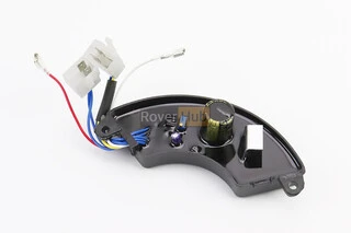 Реле напруги AVR трифазне 4-6кВт (корпус - сегмент, пластик, контакти - 2 "мама" + 2 "тато" + 4 "тато", 250V, 470&micro;F)