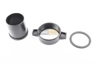 Перехідник мотопомпи з фланця на шланг, пластмаса к-кт 3шт, 3"(74mm)