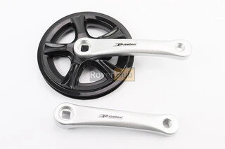 Шатуни "квадрат" 152мм, 36T CHILD, алюмінієві, чорно-сірі PRO-Q36PP