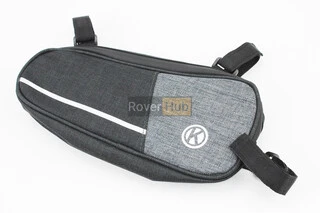 Сумка під раму, кріпл. на липучці, чорно-сіра