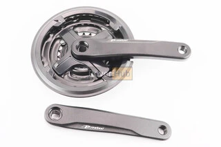 Шатуни "квадрат" 170мм, 42.34.24T MTB, алюмінієві, чорні TA-CN68