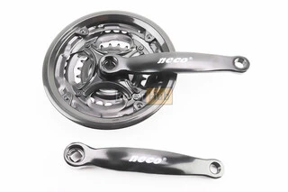 Шатуни "квадрат" 170мм, 42.34.24T MTB, чорні NSS-3001