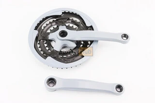 Шатуни "квадрат" 170мм, 48.38.28T MTB, сіро-сині GR 01 (можливі потертості)