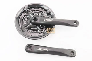 Шатуны "квадрат" 175мм, 42.34.24T MTB, алюминиевые, чёрные MA-AC49