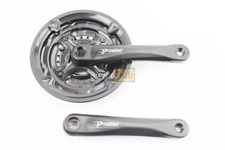 Шатуни "квадрат" 175мм, 42.34.24T MTB, алюмінієві, чорні MA-AC49 (в упаковці)