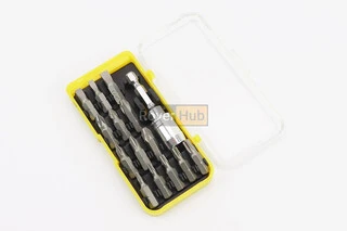 Биты отверточные 14шт 1/4" 25мм с держателем CrV 40-0382