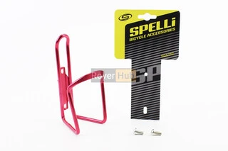 Фляготримач алюмінієвий, кріпл. на раму, червоний SBC-101