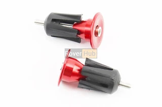 Заглушки керма, алюмінієві, червоні к-кт