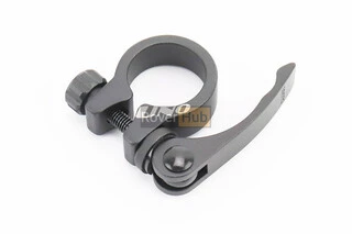 Зажим (хомут) трубы сиденья MTB 28,6мм, крепл. эксцентрик, алюминиевый, чёрный XTB-C